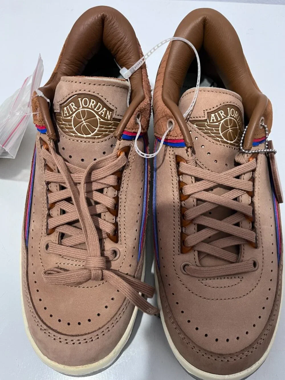 Brand New Air Jordan 2 Retro Low x Two 18 Rocky Tan Size 7.5 Mens DV7129-222